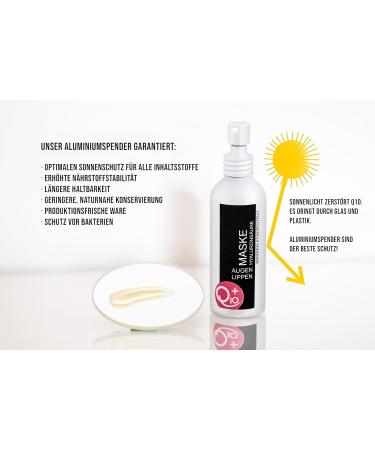 UNIQ10UE Vegan Anti-Wrinkle Eye Cream - Hyaluronic Acid & Vitamin E+C - 100ml - Made in Germany - Premium Eye Care - Buy Online on GoSupps.com