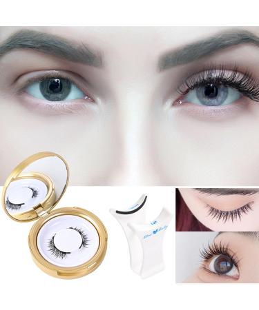 No Glue False Eyelashes False Reusable Lashes - Natural Look No Glue Needed Magnetic Beauty Accessory Effortless Application For Women & Girls - Buy Online on GoSupps.com