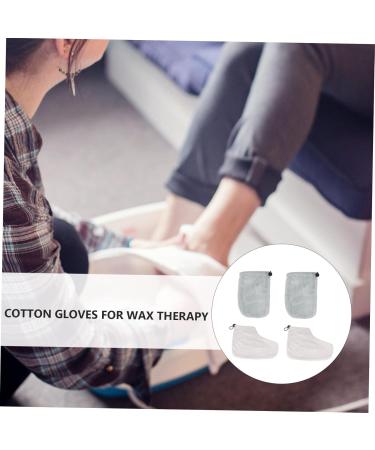 FRCOLOR Ensemble 2 Paires Couvre-mains et Couvre-pieds Bain de Cire Paraffine Thermiques pour Soins Domicile Spa Couleur Al atoire - Buy Online on GoSupps.com