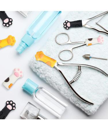 12-Piece Cat Paw Silicone Cuticle Nipper Cover Set | Nail Protector & Manicure Tools | 3 Colors - Buy Online on GoSupps.com