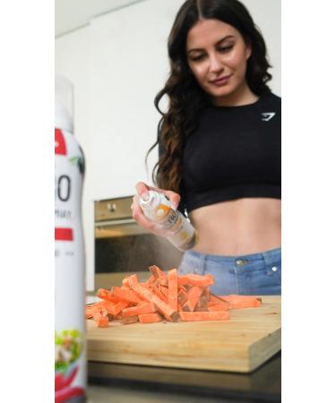 Rabeko Zero Garlic Cooking Spray - 800 Portions 2 kcal/Spray | Low-Calorie Additive-Free Gluten & Lactose-Free | Ideal for Roasting Grilling & Baking | 2 x 200ml Packs - Buy Online on GoSupps.com