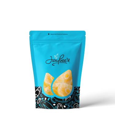 Dried Pineapple Rings - 15 oz Resealable Pouch | Sweetened Tropical Dry Fruit Slices | Sweet Snack | Kosher Certified | Jaybee's Nuts and Dried Fruits