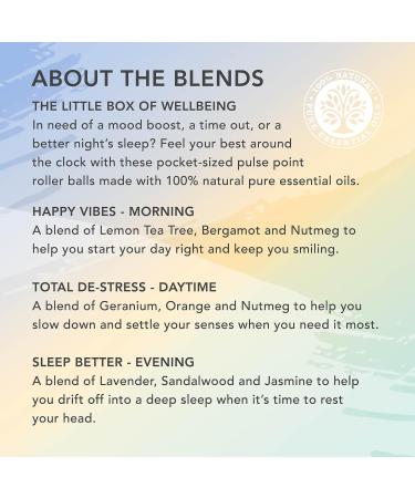 Tisserand Aromatherapy - The Little Box of Wellbeing - Happy Vibes Total De-Stress Sleep Better - 100% Natural Pure Essential Oils - 3x10ml 30 ml (Pack of 1) Wellbeing - Buy Online on GoSupps.com