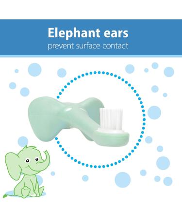 Dr. Brown's Infant-to-Toddler Toothbrush | Soft & Safe Baby Training Brush for 0-3 Years | Elephant Mint Design - Buy Online on GoSupps.com