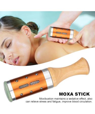Moxibustion Box & Moxa Roll Stick - Portable Healing Acupressure Tool for Massage Therapy | Removable Design for Optimal Comfort - Buy Online on GoSupps.com