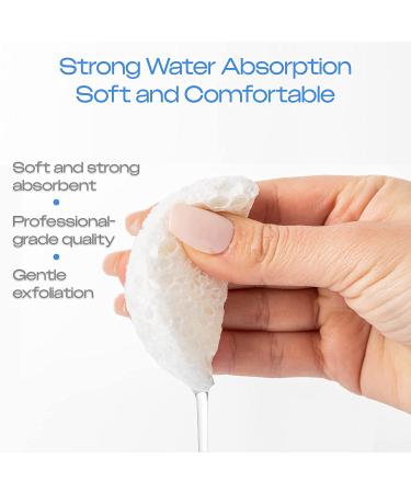 60-Count Compressed Facial Sponges | TiwinTi 100% Natural Cellulose | Makeup Removers & Exfoliators | Reusable & Travel-friendly - Buy Online on GoSupps.com