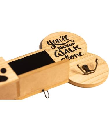 Emotiset Wooden Wall Hangers with 6 Hooks Customizable Dog & Pet Accessory Organizer with Chalkboard & Marker | Ideal for Animal Lovers - Buy Online on GoSupps.com