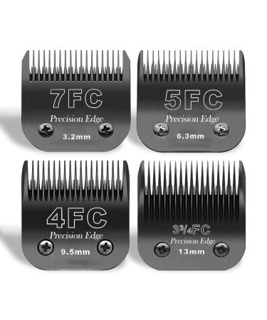 7FC+5FC+4FC+3FC replacement knife for dog care compatible with the Heiniger/Moser Max45/Andis/Oster A5/choice KM10 Series clipper for dogs black - Buy Online on GoSupps.com