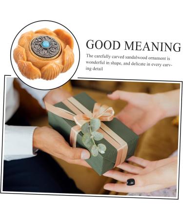 Shop Gatuida Auto-Decor Wooden Buddha Massage Plate | Hand-Carved Home D cor Trailer Jeweling | 3.2x2.7cm Sandalwood Figure - Buy Online on GoSupps.com