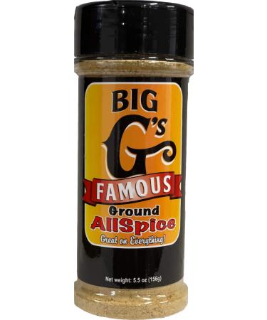 Ground Allspice - Great Flavor & Aroma In Every Bottle, Smell The Difference!! Use on Everything! *** BIG 5.5oz JAR *** By: Big G's Food Service