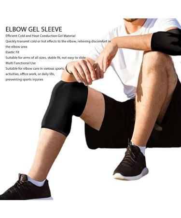 Elbow Gel Sleeve - Cold Hot Compression for Sports & Office | S Size | Ultimate Comfort & Support - Buy Online on GoSupps.com