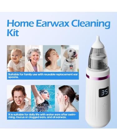 Ear Wax Vacuum Electric Ear Earwax 5 Levels LED Sucker Soft Reusable with Ear Wax Removal Kit USB Charging for Kids & Adult Swimmers(Pink) - Buy Online on GoSupps.com