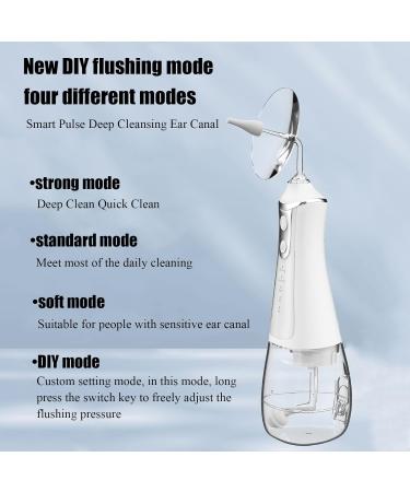 RKXKJ Electric Ear Wax Remover with 4 Modes & 300ML Water Tank - IPX6 Waterproof - Gentle for Sensitive Ear Canals - Buy Online on GoSupps.com