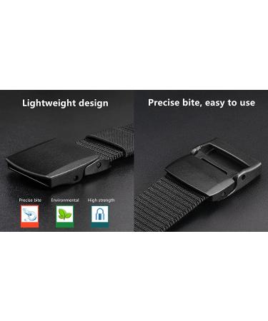 Ginwee 5 Pack Nylon Military Tactical Web Belts - Durable Outdoor Belt with Plastic Buckle - Buy Online on GoSupps.com