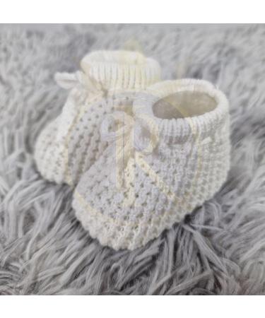 Royal Icon Baby Booties 0-3 Months - Warm and Safe Unisex Baby Slippers - Newborn Boots Ri401 White - Buy Online on GoSupps.com