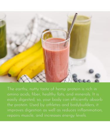Organic Hemp Protein Powder for Smoothies & Shakes - Vegan Omega Superfood - 280g Unflavoured Pack - Buy Online on GoSupps.com