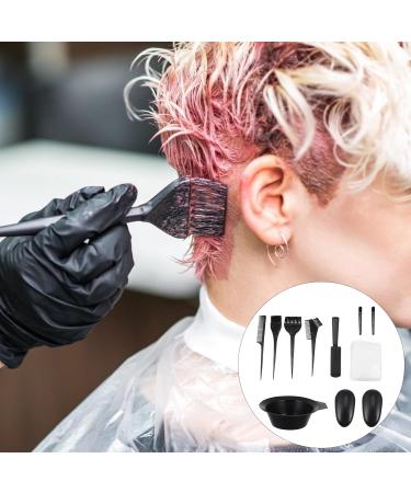 Housoutil 11 Pieces Hair Dye Tools Set Black DIY Salon Hair Coloring Bleaching Tools Set including Hair Tinting Bowl Dye Brush Ear Cover Cape Shawl Gloves Hair Clip Kits - Buy Online on GoSupps.com