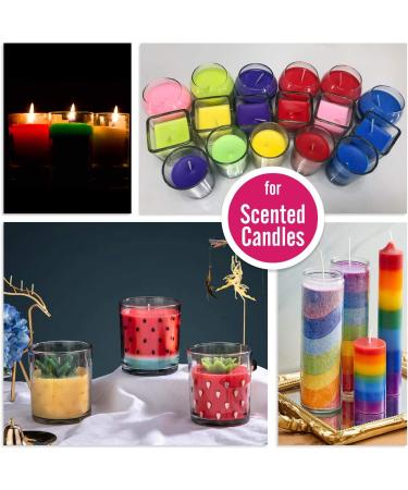 20 Colors Liquid Candle Dye for Soy, Gel, Paraffin, Beeswax - Vibrant Oil-Based Coloring Kit for DIY Candle Making - Buy Online on GoSupps.com