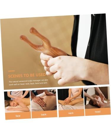 Buy Gogogmy Green Sandalwood Massage Comb - Durable Portable Face & Head Massage Device for Relaxation - Buy Online on GoSupps.com