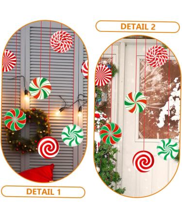 Zerodeko 1 Set Decorative Christmas Candy Xmas Candy Decoration Christmas Candy Pendants - Buy Online on GoSupps.com