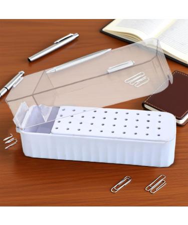  Duroecsain Nail drill case 40-hole organizer for manicure drill bits | Transparent dustproof storage box for sanding enamel gel cuticle care - Buy Online on GoSupps.com