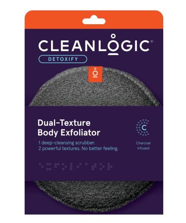 Clean Logic Detox Charcoal Scrubber Body Dual Texture (Pack of 3)