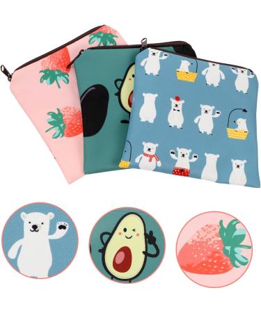 Kalafina 3-St Storage Bag for Women's Bandages & Periods - Small Pay Pad Holder for Girls | Durable Polyester Pocket - Buy Online on GoSupps.com