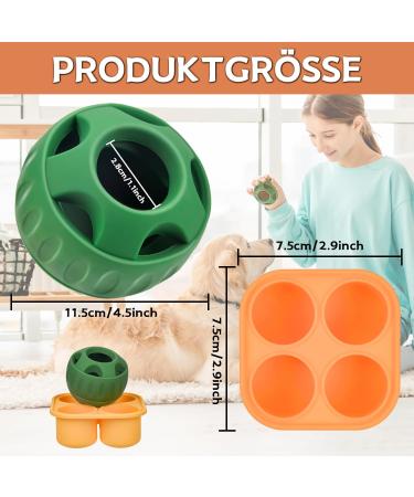 Schleckball Dogs: Interactive Slip Ball & Refillable Treats | Long-lasting Dog Toys & Easy to Clean Pupsicle - Buy Online on GoSupps.com