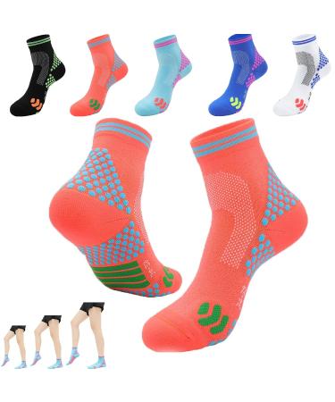 OIMTUE HIGHERSOCKS 2023 Far Infrared Schorl Titanium Ion Heightening Booster Socks Micro Titanium Height Booster Socks (Large Orange)