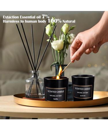 Scented Candles for Women | 8 Pack Aromatherapy Soy Candles | Smoke-Free Long Lasting Fragrance | Perfect Gifts - Buy Online on GoSupps.com