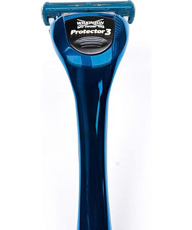 Wilkinson Sword Protector 3 for Men - Smooth Shave Razor with Handle and 1 Blade Refill - Buy Online on GoSupps.com