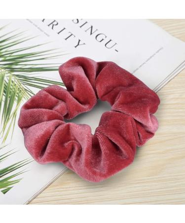 Fbbules 12-Piece Velvet Scrunchies Set | Colorful Elastic Hair Ties for Women & Girls | Best Hair Bands for Ponytails - Buy Online on GoSupps.com