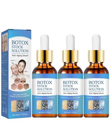 2023 Newest Botox Stock Facial Solution  Jennifer Aniston Anti Aging Serum  Dark Spot Corrector & Fade Fine Lines Essence (3 Pcs)