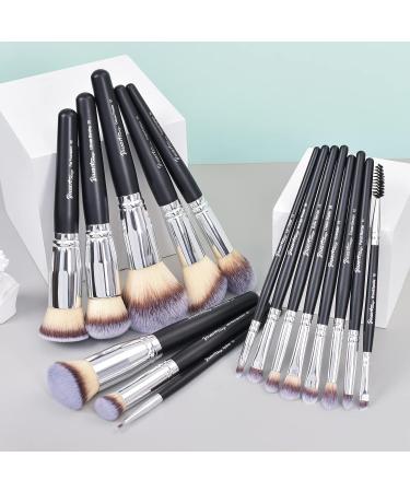 Bueart Design 16Pcs ULTRA SOFT Dense Hair Makeup Brush Set for Flawless Blending and Contouring - Buy Online on GoSupps.com