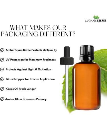 Pure Peppermint Essential Oil Pure and Natural Huge 4oz Glass Bottle - Buy Online on GoSupps.com