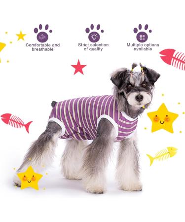 Recovery Suit for Dog Puppy Medical Surgical Suit Pet Anti-licking Surgery Suit Dog Surgical Recovery Suit Dog Surgical Onesie Suit Dog Surgical Vest for Abdominal Wounds (Purple M) M Purple - Buy Online on GoSupps.com