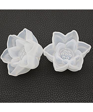 jojofuny Silicone Mold Candle Silicone Mold Resin Molds Resin Craft Lotus Diy Mold Accessories Charm - Buy Online on GoSupps.com