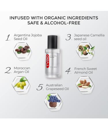 TYMO Weightless Hair Oil - Organic Nourishing Treatment for Shine & Smoothness - Vegan Serum for Dry, Damaged, Frizzy, Curly Hair - 2.7 Fl Oz - Buy Online on GoSupps.com