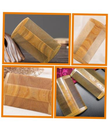 Doitool Green Sandalwood Beard Comb - Premium Wooden Brush for Men | Travel Pocket Comb for Grooming & Styling - Buy Online on GoSupps.com