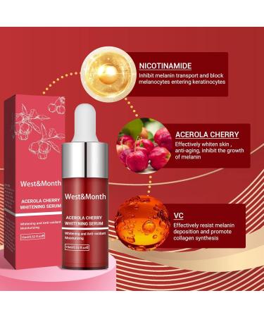 Acerola Cherry Skin Beautifying Essence Brightens Skin Tone Fades Dullness Moisturizes Moisturizes and Whitens Essence 15ml - Buy Online on GoSupps.com