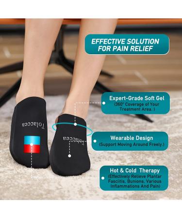 u201cReusable Gel Ice Pack for Foot Toes | Hot & Cold Therapy for Tendonitis, Plantar Fasciitis, Swelling, Sprains | Flexible & Reusable | 1 Pairu201d - Buy Online on GoSupps.com