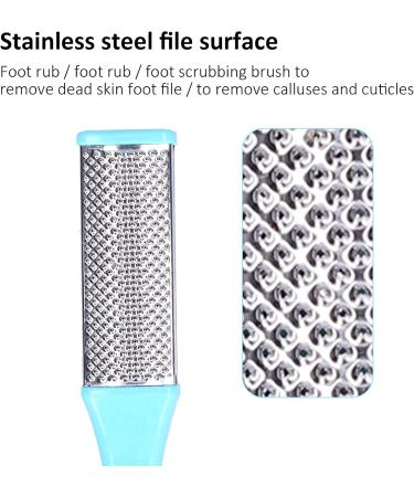 Double Sided Pedicure Foot Files Callus Remover Stainless Steel Foot Callus Remover Rubbing Board Professional Scrubber for Feet - Buy Online on GoSupps.com