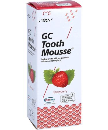 Buy GC Tooth Mousse Strawberry Cream - 40g | Best International Shipping | Smile Brighter & Healthier Teeth - Buy Online on GoSupps.com
