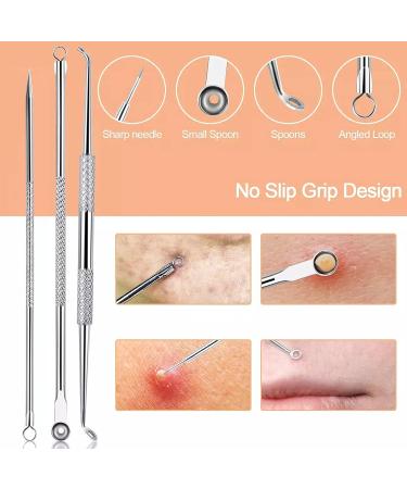 Nacerlary 10-Piece Needle Tweezers Blackhead Puller Tool Set - Best Acne Removal & Skincare Solution - Buy Online on GoSupps.com