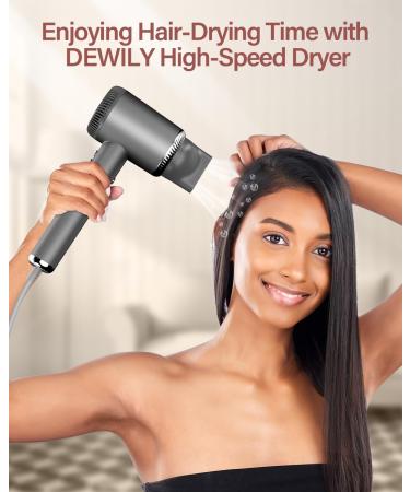 Professional Ionic Hair Dryer - Quick Drying High Speed Motor 110 000 RPM 300 Million Negative Ions with Diffuser LED Availability - Buy Online on GoSupps.com