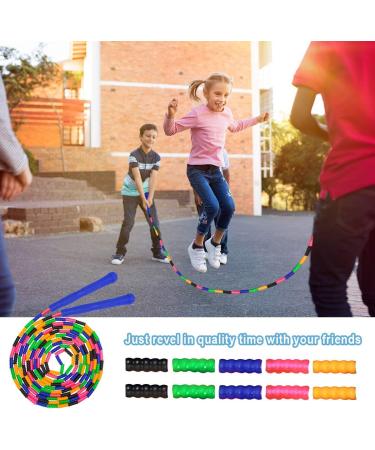 16 FT Coolrunner Double Dutch Jump Rope Set - Soft Beaded Skipping Rope for Kids & Adults - Plastic Segmented Jump Rope - Blue (2 Pack) - Buy Online on GoSupps.com