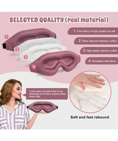 3D Advanced Blackout Eye Mask for Sleeping - Soft Comfortable & Skin-Friendly | Ideal for Eyelash Extensions | Unisex - 1 Pack Purple - Buy Online on GoSupps.com