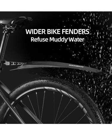 ROCKBROS Adjustable Bike Fender Set | Front Rear MTB Mud Guards for Cycling | Splash Guard for Mountain, Road & City Bikes - Buy Online on GoSupps.com