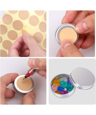 24-Pack Camelize Aluminum Empty Jars - 5ml Travel Cream Containers with Stickers for Lip Balm Lotion Cream Masks Mini Candles & Cosmetics - Silver - Buy Online on GoSupps.com