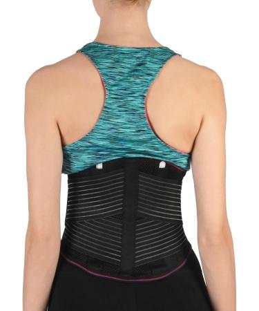 Soles Lumbosacral Corset - Adjustable Neoprene Bandage for Back Pain Relief & Core Support - Unisex Black L - Buy Online on GoSupps.com